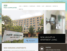 Tablet Screenshot of newhorizons-apartments.com